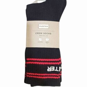 Hunter 3-PK Logo Double Stripe Crew Socks